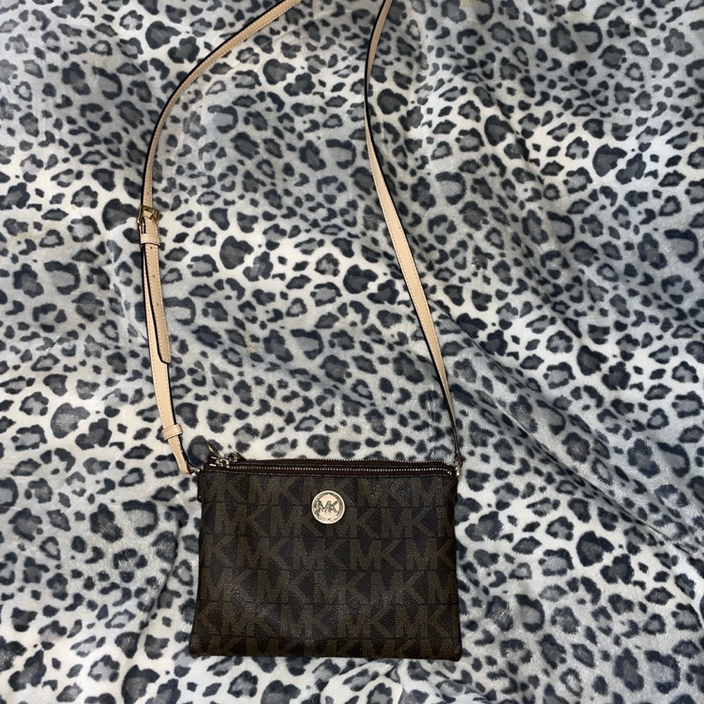 MK Michael Kors Crossbody Satchel Purse Bag